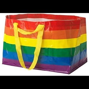 Rainbow IKEA bag